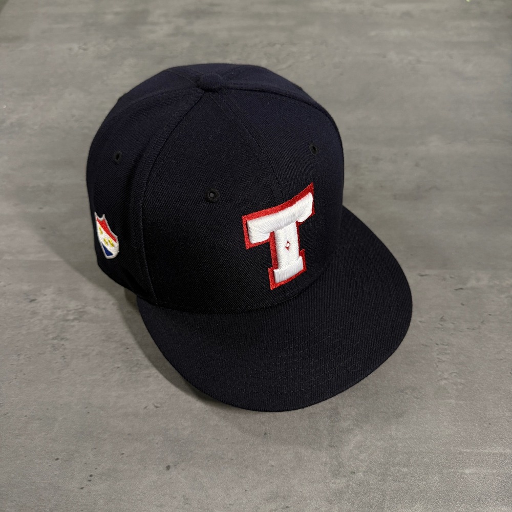 New Era Hat 9FIFTY Snapback Men Navy Blue Truth Embroidered T Flag Logo Cap